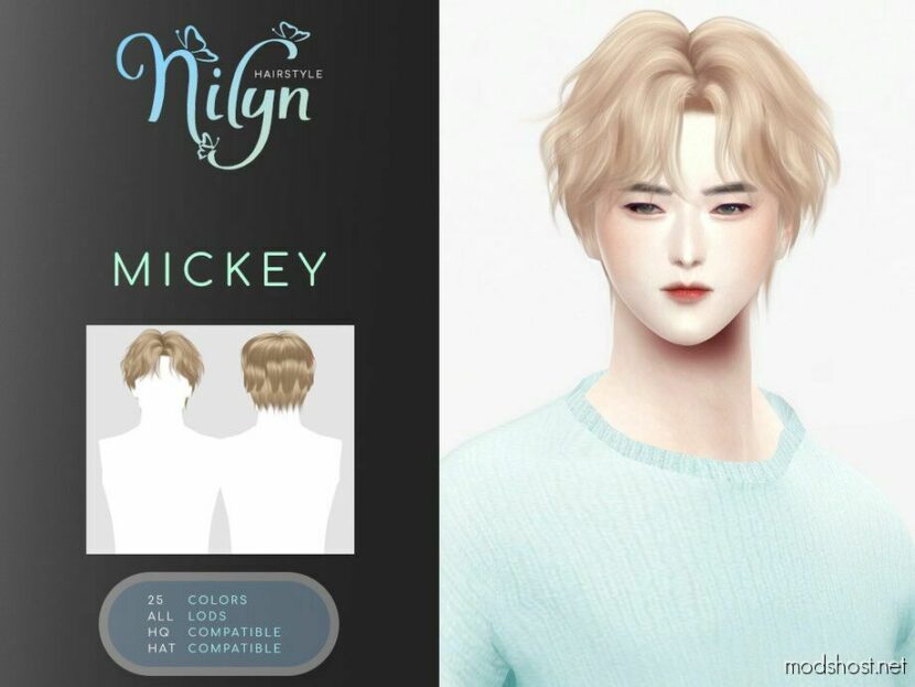 Sims 4 Male Mod: Mickey Hair (Featured)