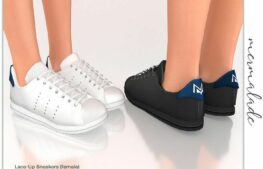 Lace-Up Sneakers S217 (Female) for Sims 4