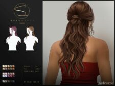 Long Wawy Hairstyle (Ariel 060823) for Sims 4