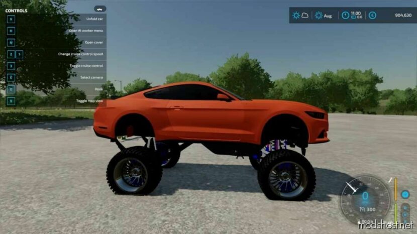 2018 Ford Mustang Lifted for Farming Simulator 22