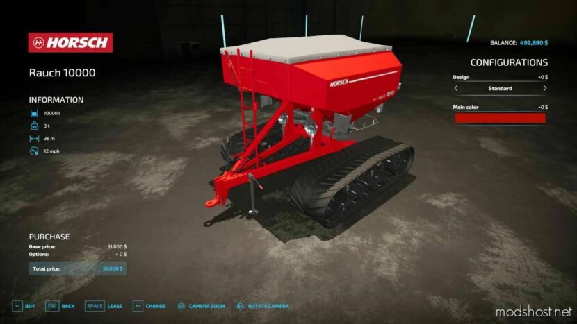 Horsch 10000 V1.1 for Farming Simulator 22