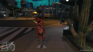 GTA 5 Player Mod: Foxy – Fnaf Add-On PED (Image #4)