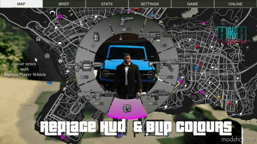 Replace HUD & Blip Colours V2.0 for Grand Theft Auto V