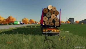 FS22 Fliegl Mod: Long Trailer Wood With Autoload (Image #2)