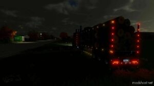 FS22 Fliegl Mod: Long Trailer Wood With Autoload (Image #3)