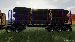Fliegl Long Trailer Wood With Autoload for Farming Simulator 22