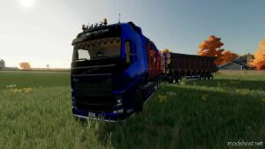 FS22 Fliegl Mod: Long Trailer Wood With Autoload (Image #5)