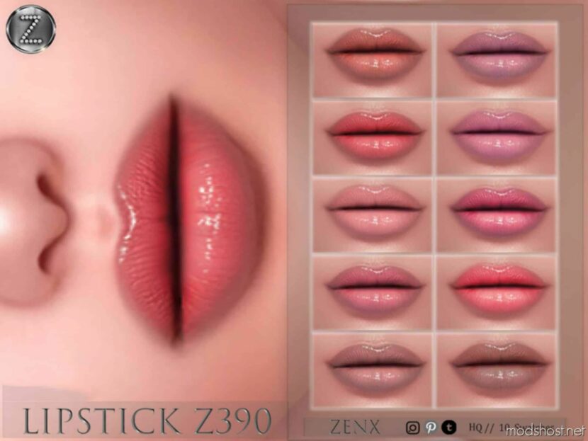 Lipstick Z390 for Sims 4
