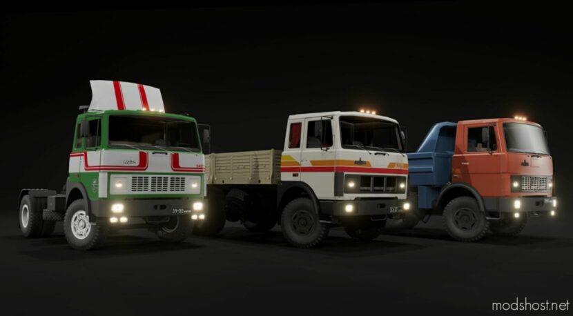 MAZ 5337 / 53371 / 5432 / 5551 for BeamNG.drive