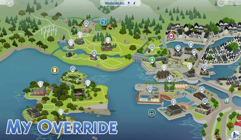 Windenburg Map Override for Sims 4