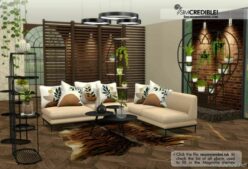 Sims 4 Object Mod: Magnolia Indoor Garden Plants Shelf J – Cart (Featured)