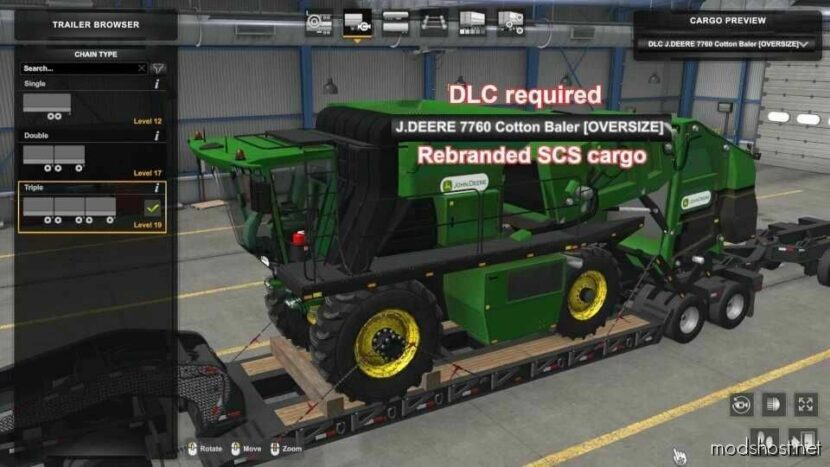 More Cargo For Lowboy [1.48] for American Truck Simulator