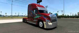 RED Skin For Ruda Cascadia 72 [1.48] for American Truck Simulator