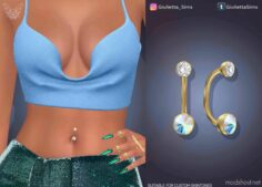 Crystal Belly Piercing for Sims 4