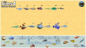 Sims 4 Pet Mod: Animated – Ultimate Fish Pack (Image #3)