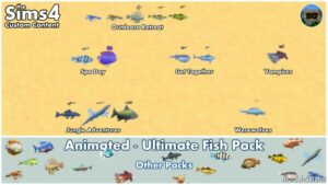 Sims 4 Pet Mod: Animated – Ultimate Fish Pack (Image #4)