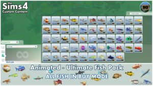 Sims 4 Pet Mod: Animated – Ultimate Fish Pack (Image #5)