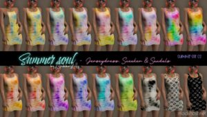 GTA 5 Player Mod: Summer Soul – Jerseydress, Sneaker & Sandals For MP Female (Image #2)