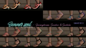 GTA 5 Player Mod: Summer Soul – Jerseydress, Sneaker & Sandals For MP Female (Image #5)