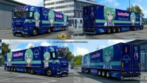 MAN TGX 2020 Minami Iwasaki – Lucky Star Combo Skin for Euro Truck Simulator 2