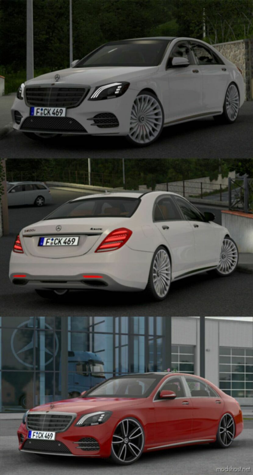 Mercedes-Benz W222 S-Class S-400D V4.6 [1.48] for Euro Truck Simulator 2