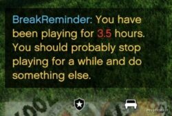 GTA 5 Script Mod: Breakreminder V0.4.4.0 (Image #2)