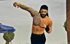 GTA 5 Player Mod: Wwe-Roman Reigns (2K23)Add-On PED / Fivem (Image #4)