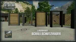 FS22 Placeable Mod: Landbauer Soundproof Wall (Image #2)