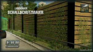 FS22 Placeable Mod: Landbauer Soundproof Wall (Image #3)