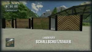 FS22 Placeable Mod: Landbauer Soundproof Wall (Image #6)