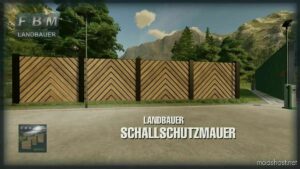 FS22 Placeable Mod: Landbauer Soundproof Wall (Image #9)