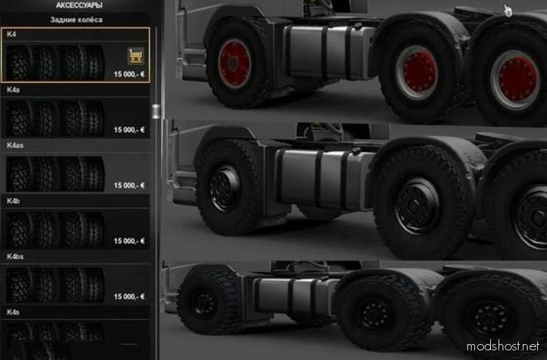 Offroad Wheels for Euro Truck Simulator 2