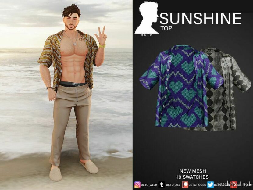 Sunshine SET Sims 4 Clothes Mod - ModsHost