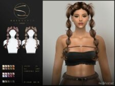 Double Bubble Braid Hairstyle (Jacline 070823) for Sims 4