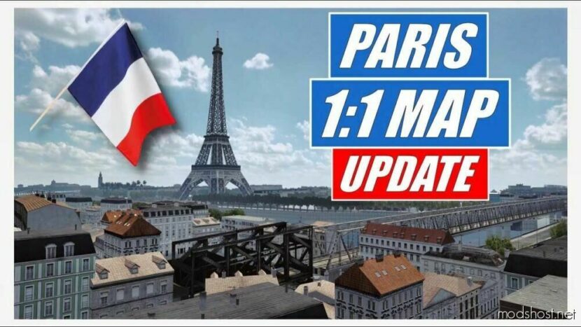 Paris 1:1 Map [1.48] for Euro Truck Simulator 2
