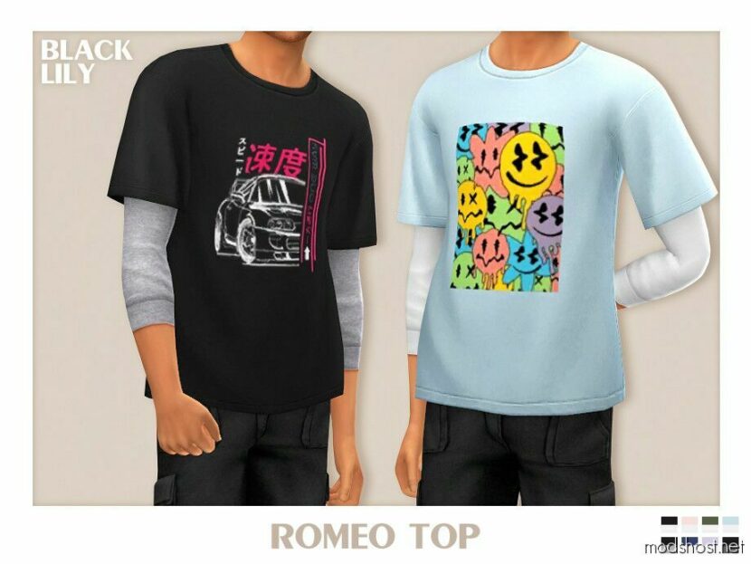 Romeo TOP for Sims 4