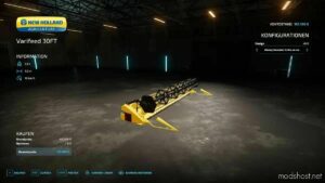 FS22 NEW Holland Cutter Mod: Varifeed 30FT V2.0 (Image #2)