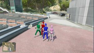 GTA 5 Player Mod: Choushinsei Flashman (Choushinsei Furasshuman) (Add-On Peds) (Image #2)