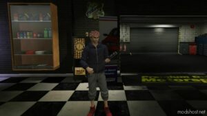 GTA 5 Player Mod: Streetwear Yuji Itadori Add-On PED (Image #3)