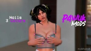 GTA 5 Player Mod: Punk Nails SET For MP Female (Image #3)