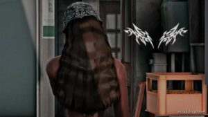 GTA 5 Player Mod: Long Hair With Bandana For MP Female (Image #2)