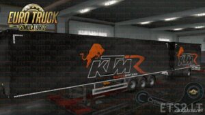 KTM Racing Ownership Trailer Skin [1.48] for Euro Truck Simulator 2
