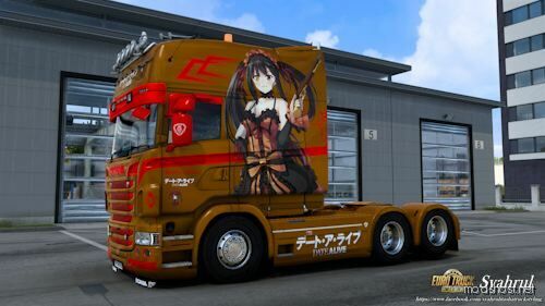 RJL Scania Topline Extended Kurumi Tokisaki – Date A Live Skin for Euro Truck Simulator 2