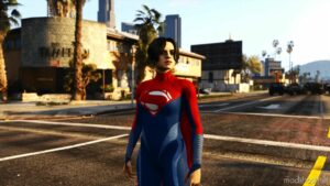 GTA 5 Player Mod: The Flash Supergirl Add-On Ped/Cloth Physics V1.1 (Image #2)