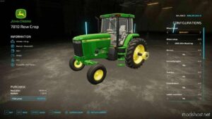 FS22 John Deere Tractor Mod: 7180 ROW Crop (Image #3)