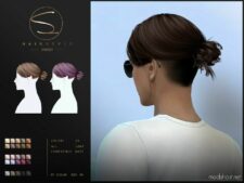 Male Hair With BUN (TOM090823) for Sims 4