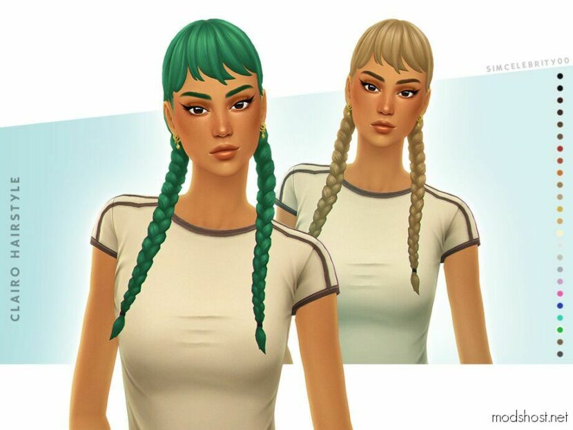 Sims 4 Female Mod: Clairo Hairstyle (Featured)