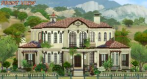 Sims 4 House Mod: Mediterranean Dream Villa No CC (Image #2)