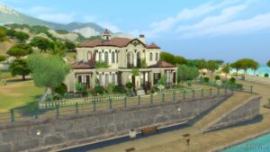 Sims 4 House Mod: Mediterranean Dream Villa No CC (Image #9)