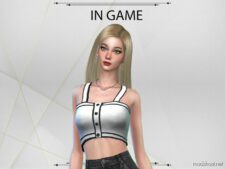 Sims 4 Everyday Clothes Mod: Elise TOP (Image #2)